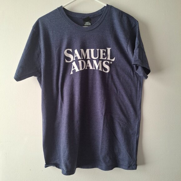 T Shirt Samuel Sam Adams Beer Boston Brewery Hanes Adult Size L Large - Picture 2 of 7